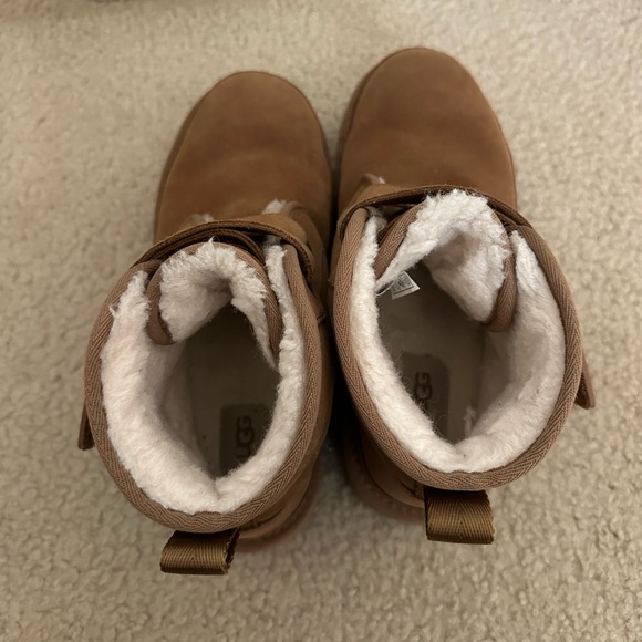 UGG Neumel Platform Double Strap Boots Soft US Womens Size 9 Tan Sold out! - Picture 7 of 13